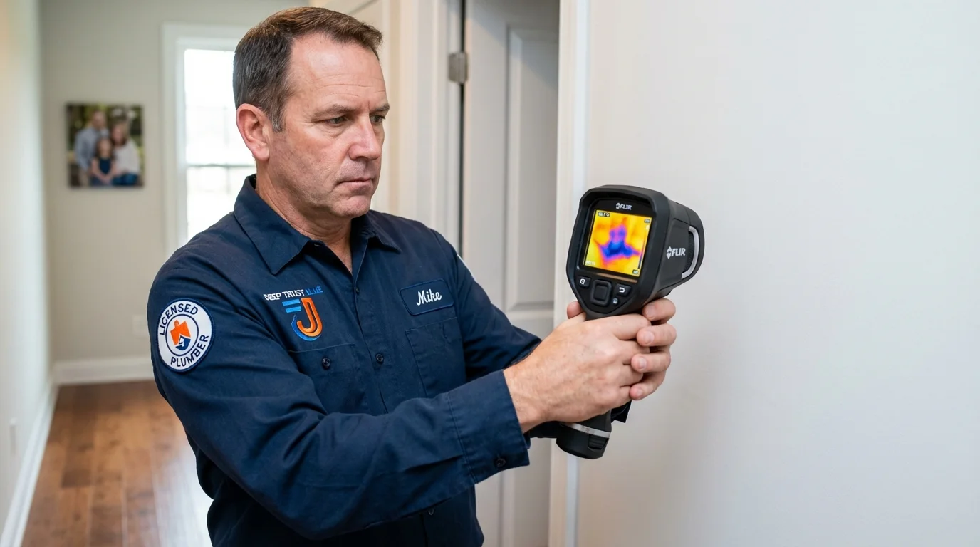 Thermal imaging leak detection by Johns Plumbing LLC in Noel